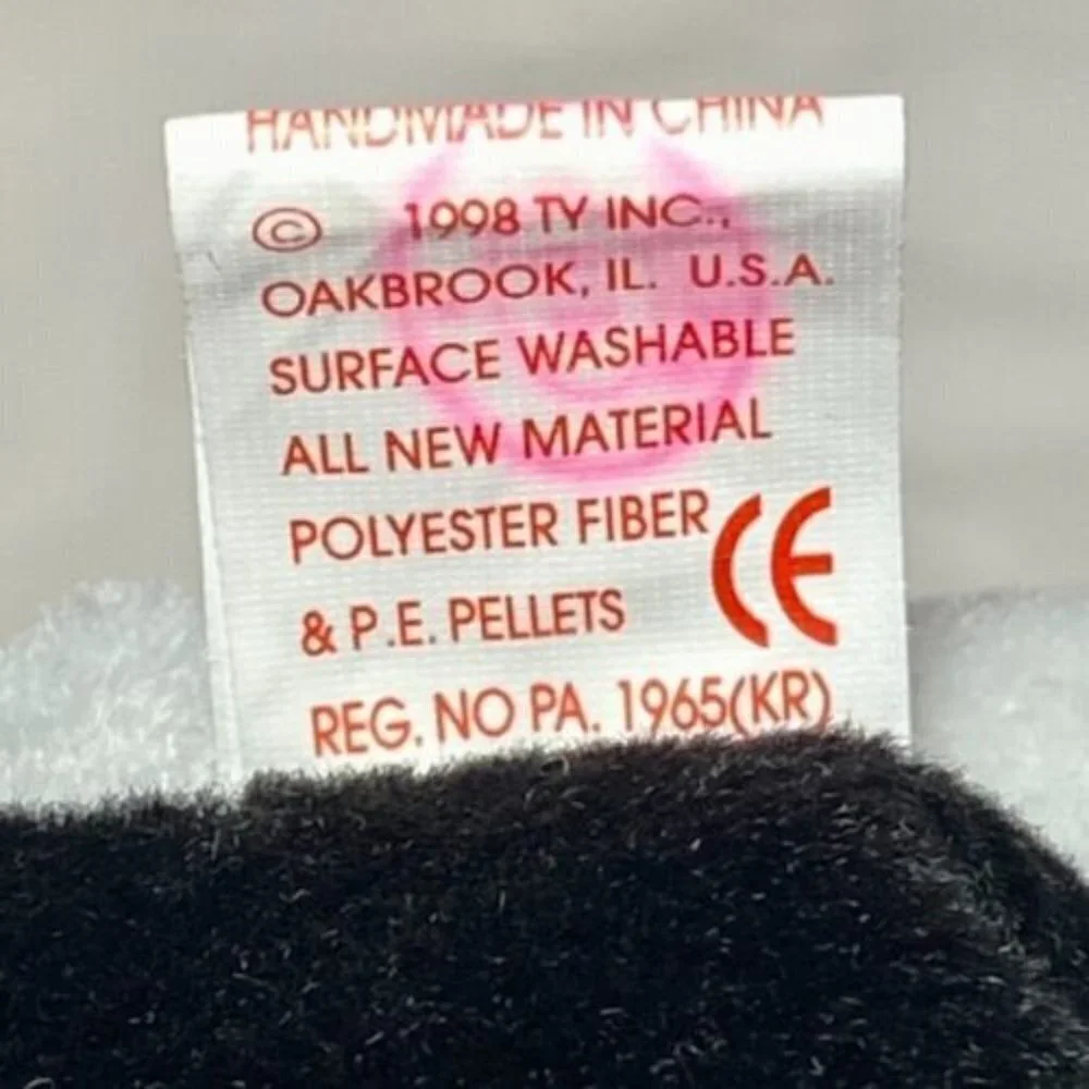 Ty Beanie‎ Baby Original Fortune Panda Bear Retired 1997/1998 Tag Errors Rare